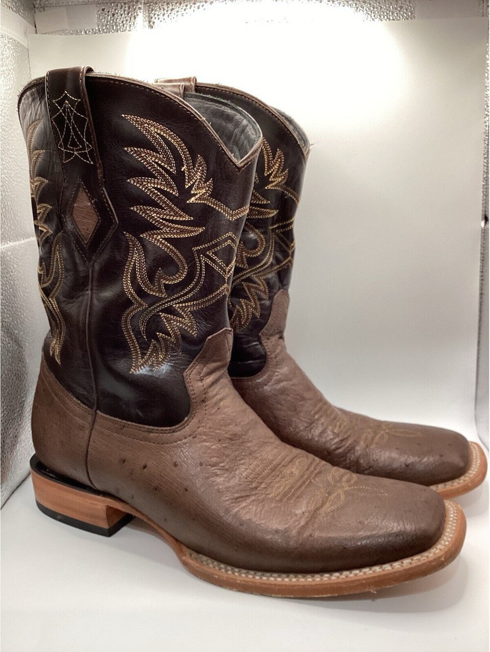 jb dillon mens cowboy boots Ostrich 10.5